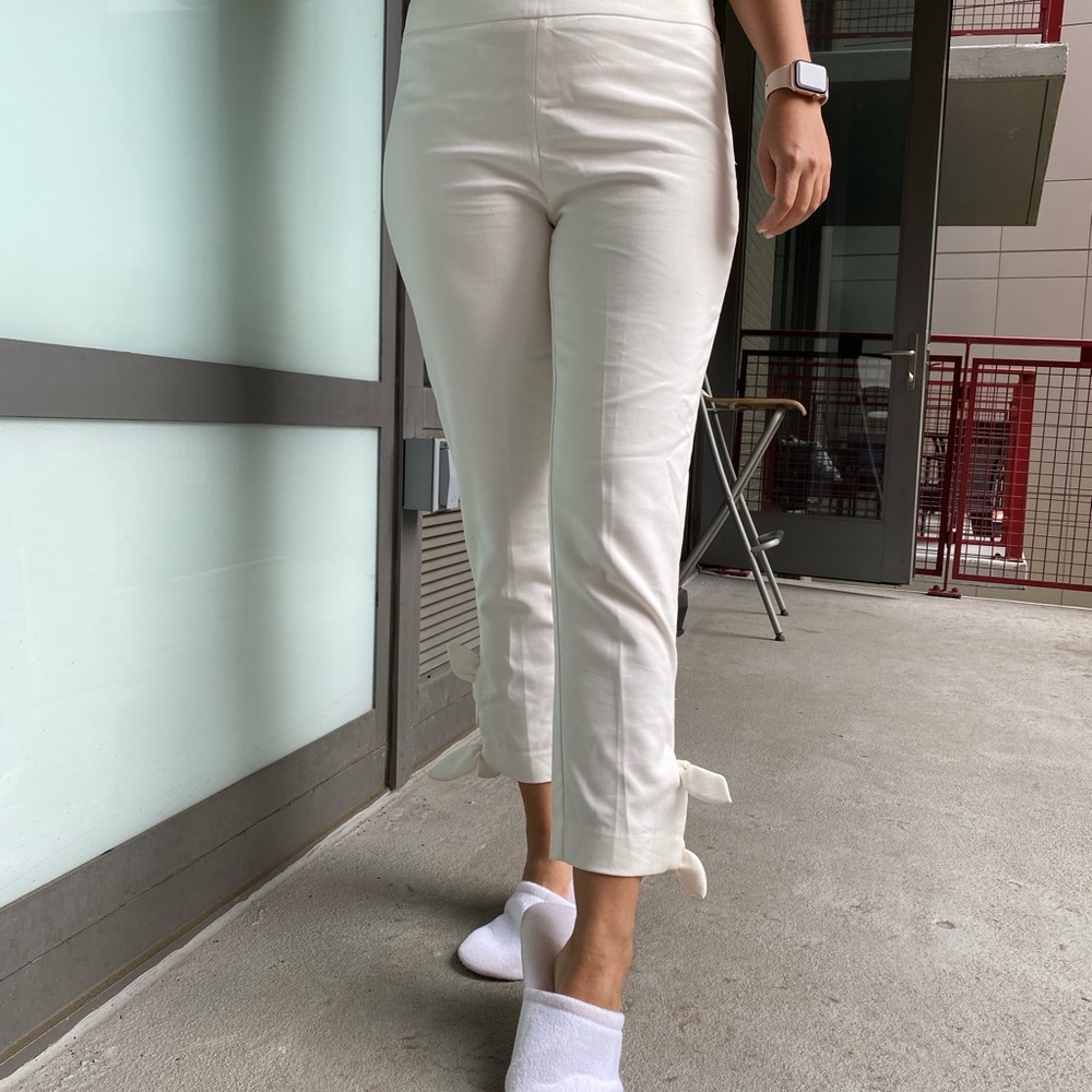 White Pants, Emma & Olivia White Capris